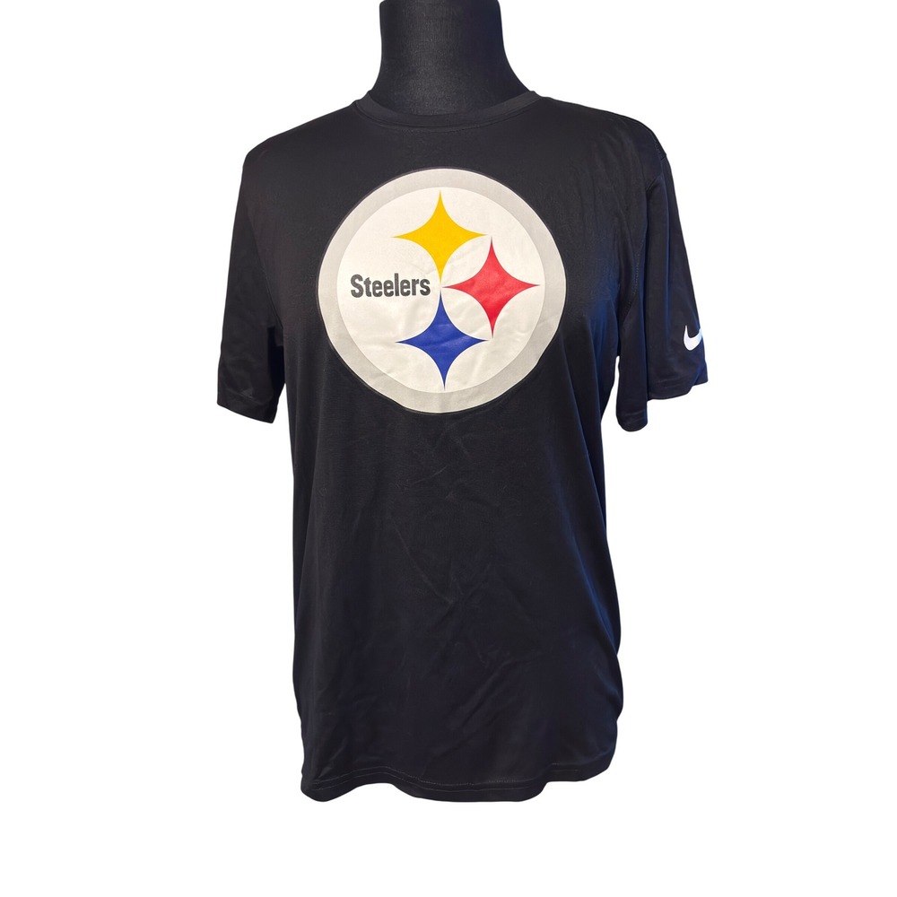 Nike Pittsburgh Steelers NFL Dri-FIT T-Shirt Black Athletic Shirt Mens M